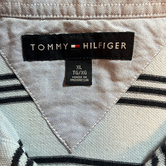 Tommy Hilfiger 100% Cotton Striped Polo Size XL - Picture 9 of 12